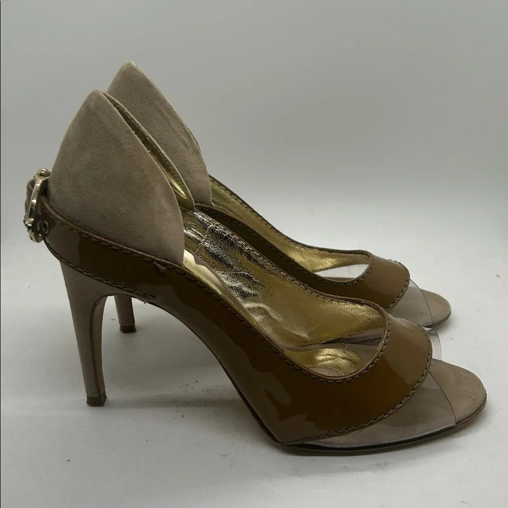Guillaume Hinfray Sexy Vintage Suede Stiletto Heels Shoes **Size 37.5/US 7.5**🔥🔥 - Picture 4 of 12